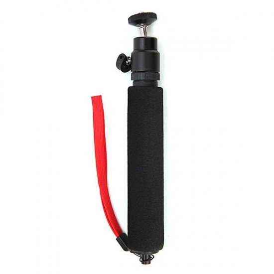 Protetive 45mm Waterproof Housing Case and Selfie Stick Monopod and Tripod Mount Adapter With Red Strap For Go