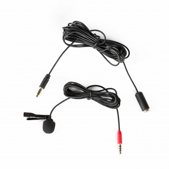 SR-LMX1+ Omnidirectional Lavalier Clip-on Microphone for iOS & Smartphones