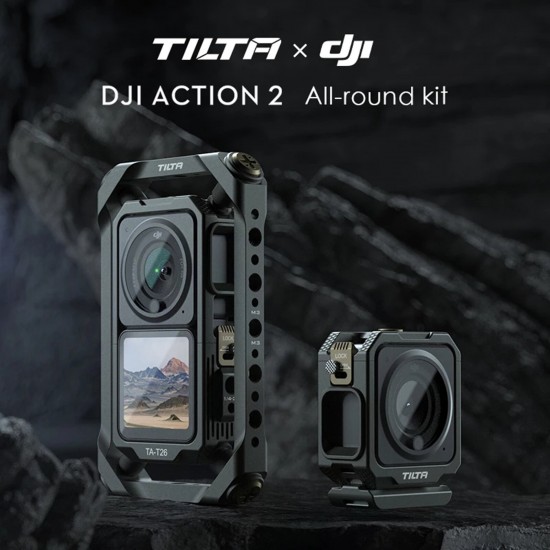 TA-T26 DJI Action 2 Shock Absorbing Camera Cage Kit for DJI Osmo Action 2 Protection Case