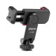 ST-06S Phone Clip with Two Cold Shoe Vertical Shooting Smartphone Clamp Mount Holder Tripod Mount DSLR Camera Mount for Vlog Live Broadcast Photography