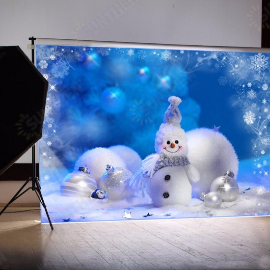 Vinyl Fabric Christmas Snowman Studio Photography Background Backdrop