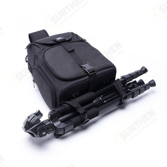 Water-Resistant Anti-theft Shockproof Travel Carry Sling Bag Backpack for DSLR Camera Lens Tripod Video Light Stand