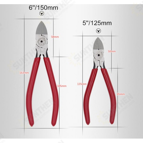 5/6Inch Plastic Cutting Pliers Electrical Wire Cutting Side Cable Cutters CR-V Outlet