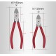 5/6Inch Plastic Cutting Pliers Electrical Wire Cutting Side Cable Cutters CR-V Outlet