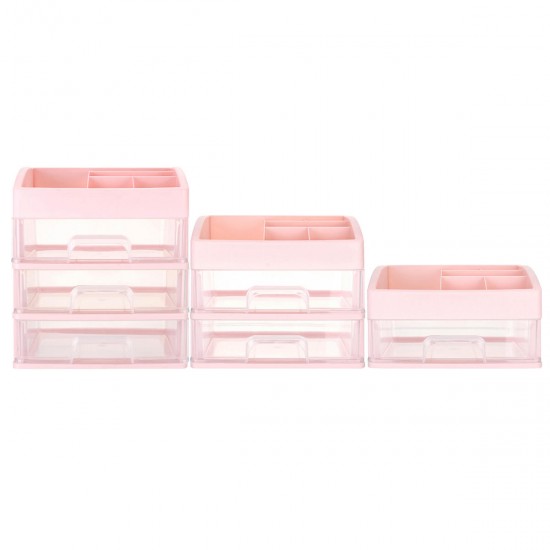 1/2/3 Layers Plastic Desktop Organizer Drawer Makeup Holder Box Make Sundry Storage Box Container