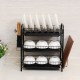 2/3 Tier Stainless Steel Dish Rack Drainer Cutlery Kitchen Storage Holder