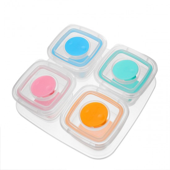 60ML 6Pcs/120ML 4Pcs Portable Baby Food Storage Snack Box Milk Powder Box Tool Box