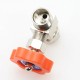 Ball Balve 6mm 8mm 10mm 12mm Pipe Orange Plastic Handle Metal High Pressure Durable Tube Needle Type Globe Valve