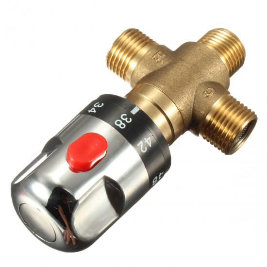 Brass Thermostatic Valve Temperature Mixing Valve For Wash Basin Bidet Shower