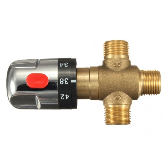 Brass Thermostatic Valve Temperature Mixing Valve For Wash Basin Bidet Shower