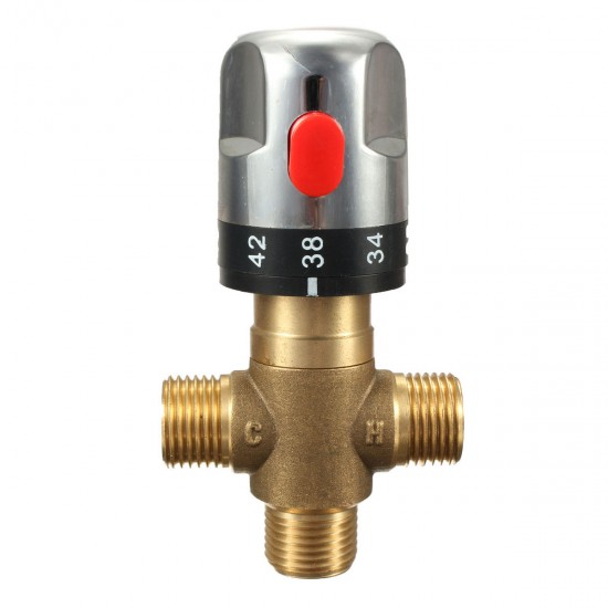 Brass Thermostatic Valve Temperature Mixing Valve For Wash Basin Bidet Shower