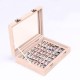 Jewelry Velvet Wood Ring Display Organizer Box Tray Holder Earring Storage Case