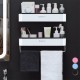 Multifunction Wall Mounted Storage Rack Home Bath Organizer Shelf Holder