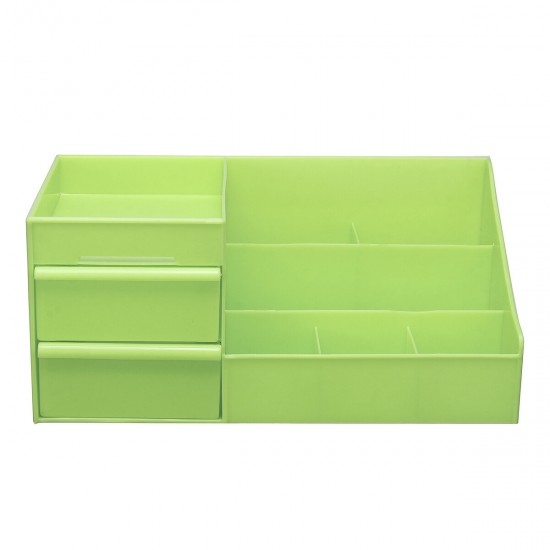 Plastic Desktop Organizer Makeup Organizer Cosmetic Storage Box Stationery Holder Home Decorations