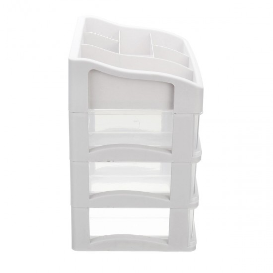 Plastic Makeup Holder Box Storage Desktop Container Cosmetic Jewelry Container Table Organizer