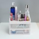 Plastic Makeup Holder Box Storage Desktop Container Cosmetic Jewelry Container Table Organizer