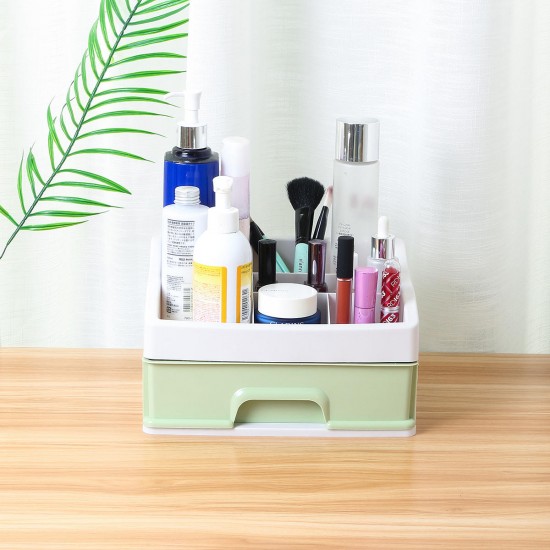 Plastic Makeup Holder Box Storage Desktop Container Cosmetic Jewelry Container Table Organizer