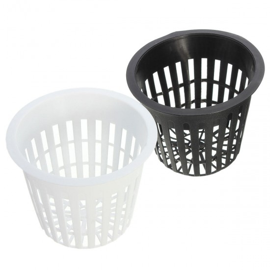 Plastic Mesh Pot Net Basket Hydroponic Aeroponic Flower Container Plant Grow Pot Cup