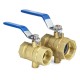 1inch 1-1/4inch Manual Internal Threaded Brass Temperature Gauge Ball Valves for Thermometer