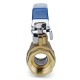 TK201 1/2inch 3/4inch 1inch Female Brass Two Piece Full Port Thread Ball Valves with Vinyl Handle