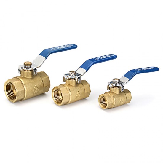 TK201 1/2inch 3/4inch 1inch Female Brass Two Piece Full Port Thread Ball Valves with Vinyl Handle