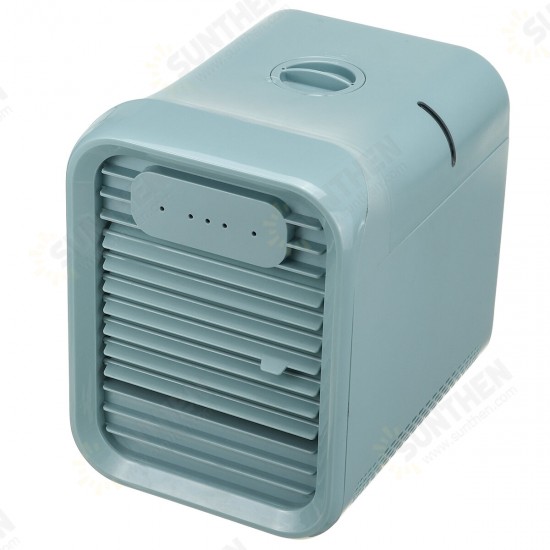 Mini Portable Air Conditioner Fan Noiseless Evaporative Air Humidifier Personal Space Air Conditioner Mini Cooler,3 Gear Speed, LED Touch screen buttons, Office Cooler Humidifier & Purifier