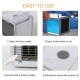 Portable Air Cooler Fan Mini USB Air Conditioner 7 Colors Light Desktop Air Cooling Fan Humidifier Purifier for Office Bedroom