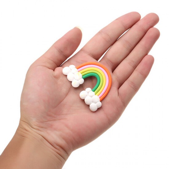 Simulation Cream Jelly Soft Rainbow Cloud Creamy DIY Phone Shell Material Jewelry Accessories