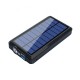 30000mAh Solar Panel Dual USB Waterproof Wireless Charger Power Bank with Type-C Micro USB Input for Samsung Galaxy S21 Note S20 ultra Huawei Mate40 P50 OnePlus 9 Pro