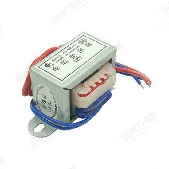 15W EI57 Power Transformer Input AC 220V to AC 6V 9V 12V 15V 18V 24V Output Single/Double Ferrite Copper Core Voltage