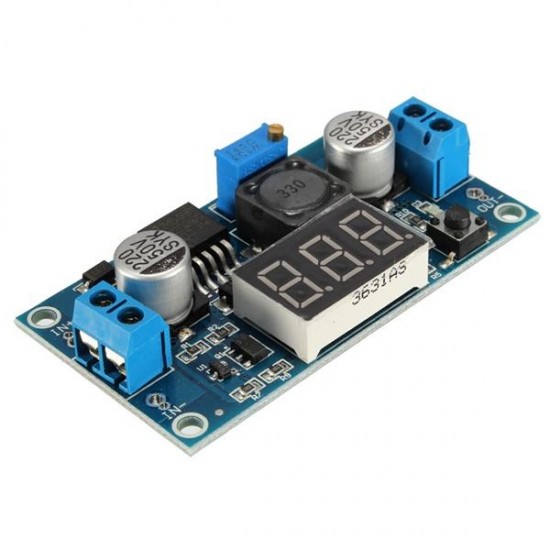 5Pcs LM2596 DC-DC Voltage Regulator Adjustable Step Down Power Supply Module With Display