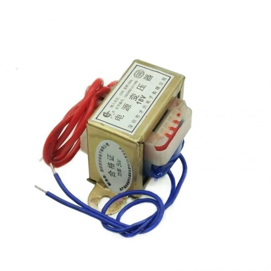 AC 220V Input to AC 6V 9V 12V 15V 18V 24V Output 5W EI 50Hz Single/Dual Voltage Copper Power Transformer