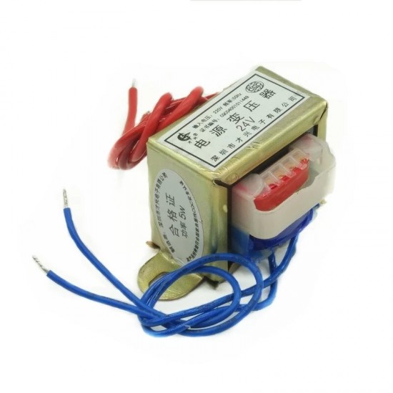 AC 220V Input to AC 6V 9V 12V 15V 18V 24V Output 5W EI 50Hz Single/Dual Voltage Copper Power Transformer