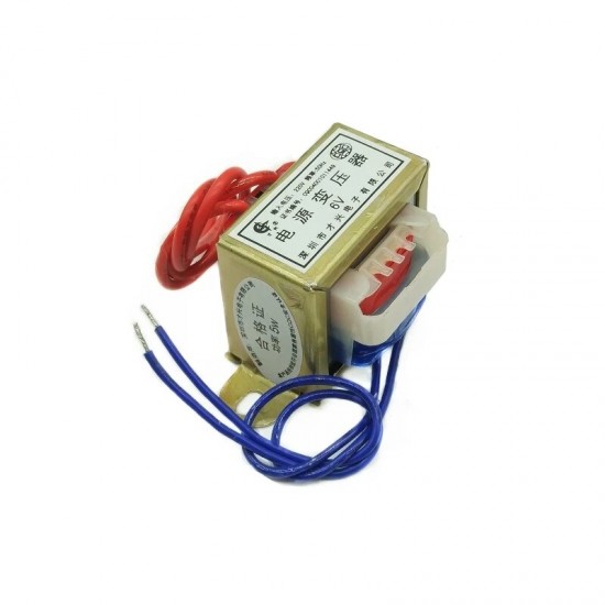 AC 220V Input to AC 6V 9V 12V 15V 18V 24V Output 5W EI 50Hz Single/Dual Voltage Copper Power Transformer