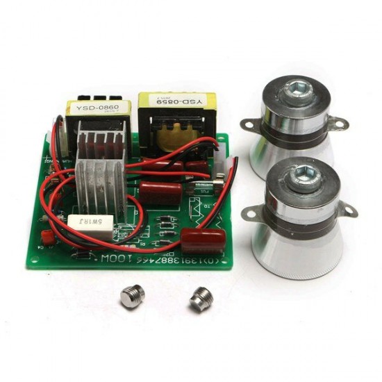 AC 220V Ultrasonic Cleaner Power Driver Board With 2Pcs 50W 40K Transducers