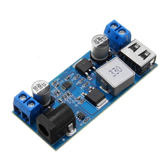 LM2596S DC-DC 24V/12V To 5V 5A Step Down Power Supply Buck Converter Adjustable USB Step-down Charging Module