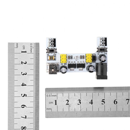 MB102 2 Channel 3.3V 5V Breadboard Power Supply Module White Breadboard Dedicated Power Module MB-102 Solderless Bread Board