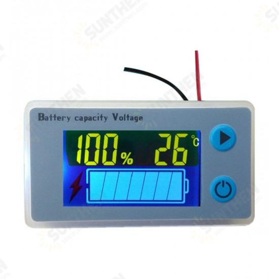 12V/24V/36V LCD Display Lead Acid Battery Capacity Meter Voltmeter Power Monitor