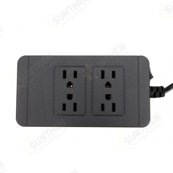 2500W Power Strip Socket 4 AC Outlets 4 USB Ports Charger Smart Power Switch Socket US