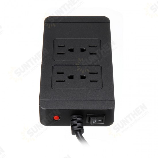 2500W Power Strip Socket 4 AC Outlets 4 USB Ports Charger Smart Power Switch Socket US