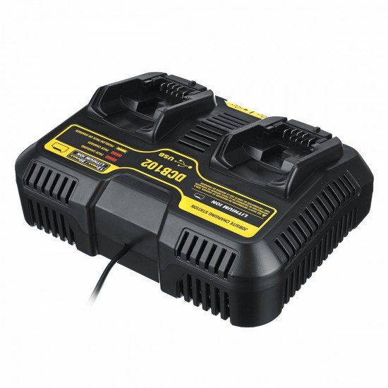 Dual Charger DCB200 DCB115 Lithium-Ion Battery DCB112 DCB105/015 Power Tool Battery Charger