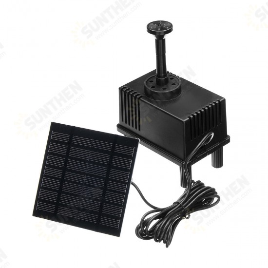 Solar Power Fountain Water Pump Panel Kit Pool Garden Pond Submersible Watering