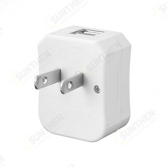 Travel Adapter Universal Power Adapter with 2 USB Ports Wall Charger AC Power Plug