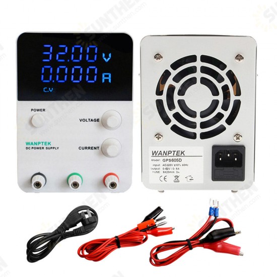 110V 30V/5A 30V/10A 60V/5A DC Power Supply 4 Digits LED Voltage Regulated Switching Power Source