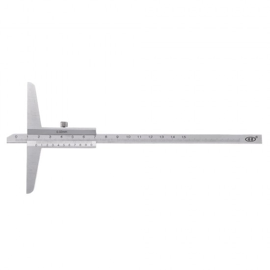 0-150/0-200/0-300mm Vernier Depth Gauge Woodworking Depth Measuring Tool