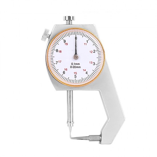 0-20/25mm Range Measuring Tool 0.1/0.01mm Resolution Round Dial/Digital Display Thickness Gauge