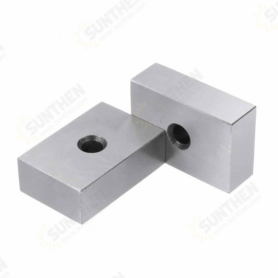 2pcs 1x2x3 Inch Blocks 1 Hole Parallel Clamping Block Lathe Tools Precision 0.0001