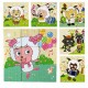 Children Cartoon Puzzle Blocks Colorful Educational Wooden Kids Toys