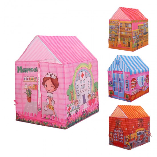 Multi-style Simulation Cartoon Polyester Safety Material Easy Set Up Kids Play Tent Toy for Indoor & Outdoor Game