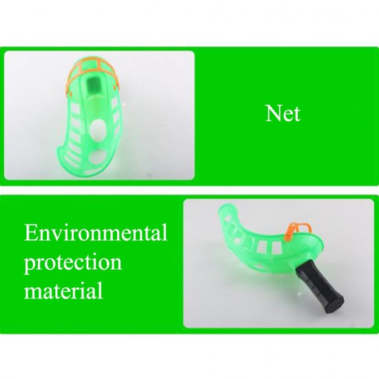 Plastic Green Toss & Catch Racket Game Toy Parent-child Activities For Kids Outdoor Sports Toys